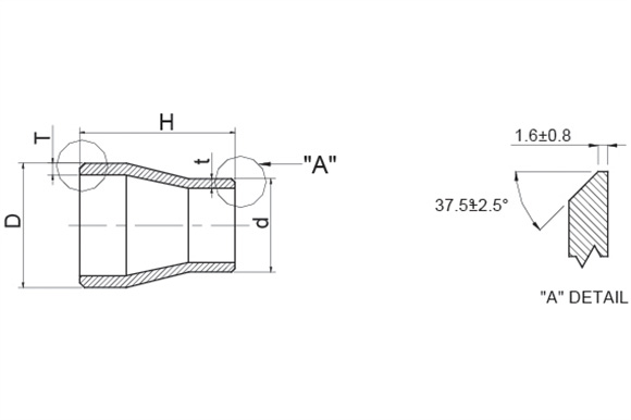 Concentric Reducer reference drawing
